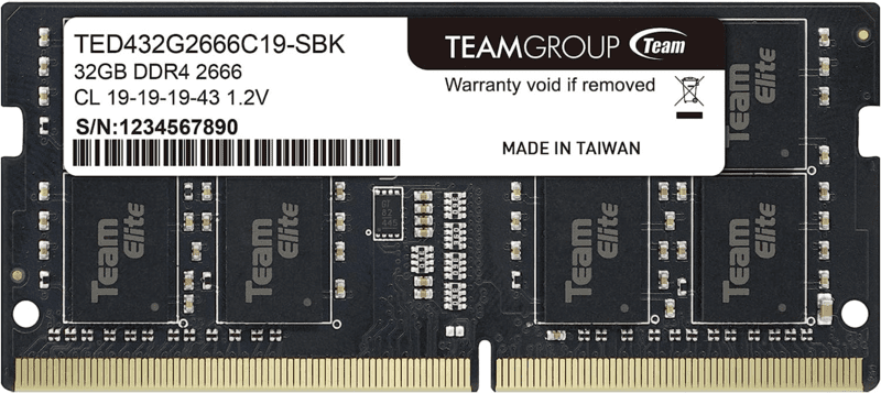 TEAMGROUP Elite DDR4 32GB 2666MHz PC4-21300 CL19 Laptop Notebook PC Computer Memory