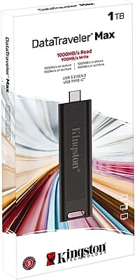 Kingston DataTraveler Max 512GB USB-C Flash Drive with USB 3.2 Gen 2 Performance,Black