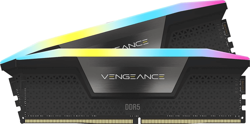 CORSAIR VENGEANCE RGB DDR5 RAM 32GB (2x16GB) 6000MHz CL40 Intel XMP iCUE Compatible Computer Memory