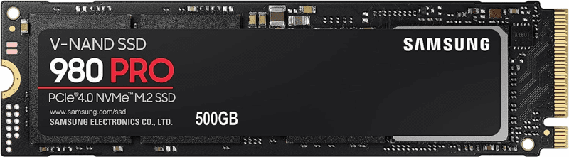 SAMSUNG 980 PRO SSD 500GB PCIe 4.0 NVMe Gen 4 Gaming M.2 Internal Solid State Drive Memory Card