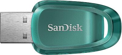 SanDisk 256GB Ultra Eco USB 3.2 Gen 1 Flash Drive - SDCZ96-256G-G46,Blue/Green