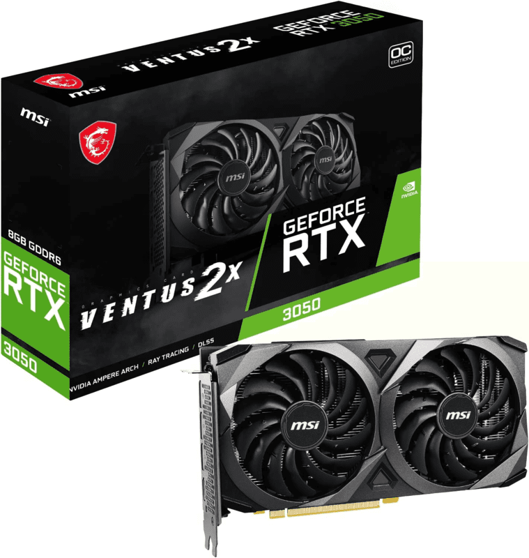 MSI GeForce RTX 3050 VENTUS 2X 8GB