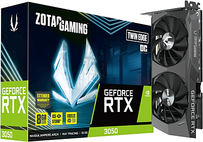 ZOTAC GeForce RTX 3050 8GB GDDR6 Gaming Graphics Card