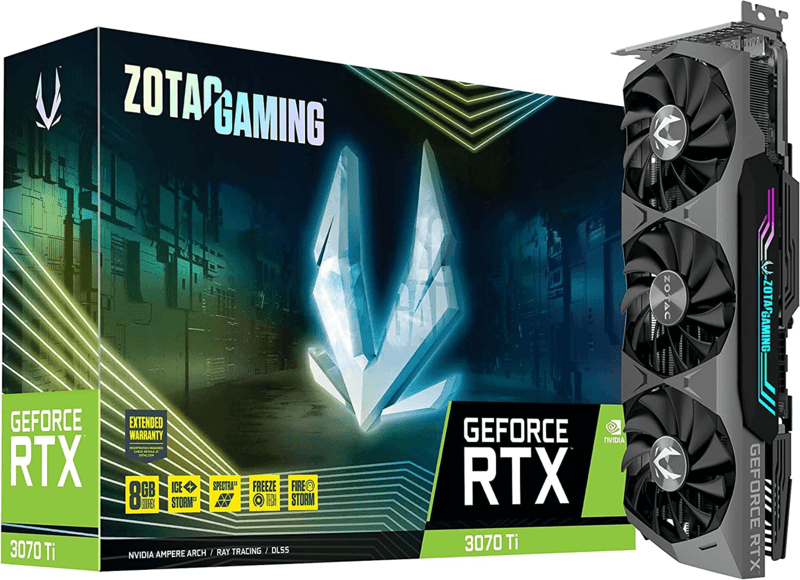 ZOTAC GeForce RTX 3070Ti 8GB GDDR6X Gaming Graphics Card