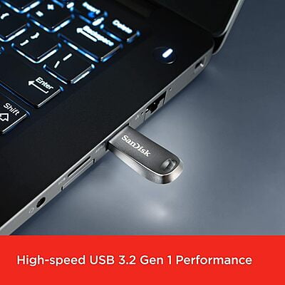 SanDisk 512GB Ultra Luxe USB 3.2 Gen 1 Flash Drive - SDCZ74-512G-GAM46