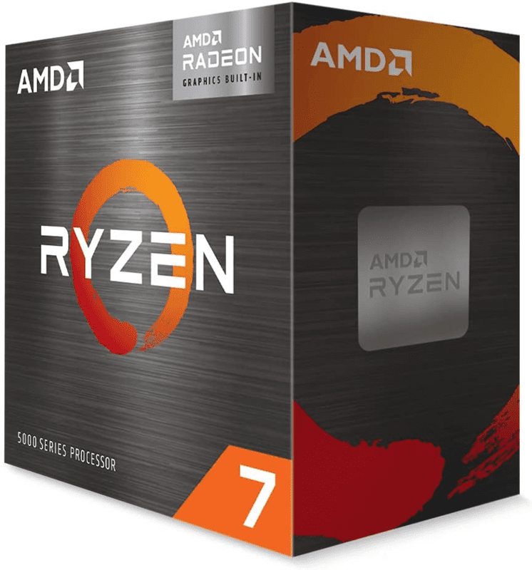 AMD Ryzen 7 5700G 8-Core, 16-Thread Unlocked Desktop Processor with Radeon Graphics