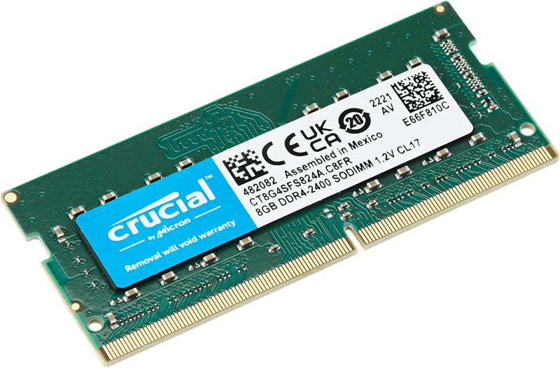 Crucial 8GB Single DDR4 2400 MHz CL19 Desktop Memory