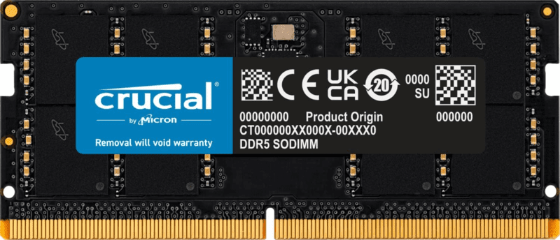 Crucial RAM 32GB DDR5 4800MHz CL40 Desktop Memory