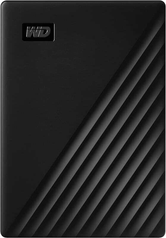 Western Digital 1TB My Passport Portable External Hard Drive with password protection, Black